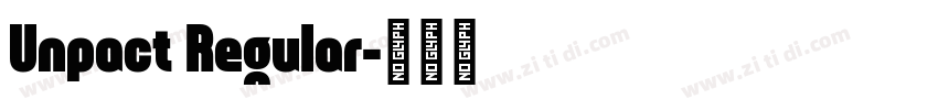 Unpact Regular字体转换